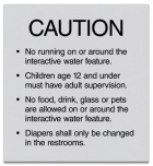 Utah Interactive Water Feature Caution Sign