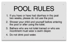 Virginia Pool Rules Sign