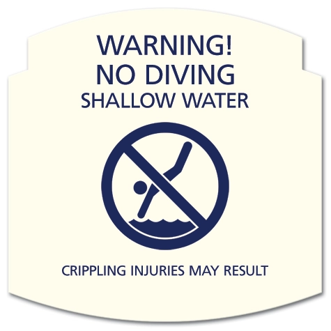 Warning! No Diving - Shallow Water