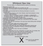 Whirlpool Rules Sign