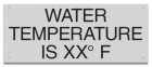 Wisconsin Water Temperature Pool Sign