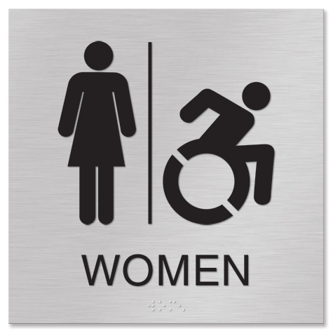 Women Sign w/Female & Dynamic ISA Symbols
