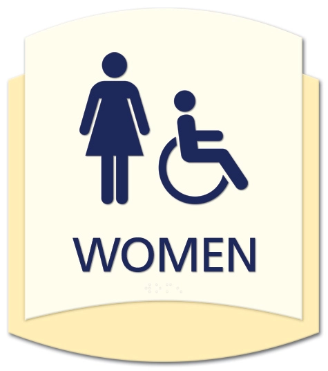 Women Sign w/Female & ISA Symbols
