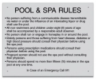 Wyoming Pool & Spa Rules Sign