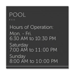 8-Line Common Room Sign