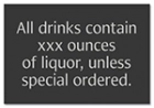 Alcohol Warning Sign - Alabama Compliant