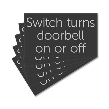 Doorbell Switch Sign - 5 Pack