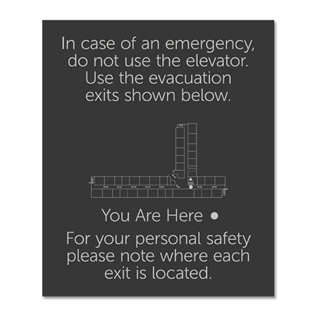 Elevator Evacuation Map (Evacuation Exits)