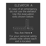 Elevator Evacuation Map (Evacuation Exits)