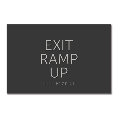 Exit Ramp UpEgress Sign - CA Compliant