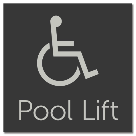 Pool Lift w/ ISA Symbol - Large