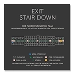 Standard Stairway Evacuation Plans - CA Compliant