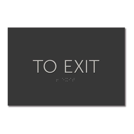 To ExitEgress Sign - CA Compliant