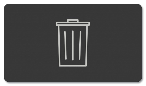 Trash Can Sign w/Symbol