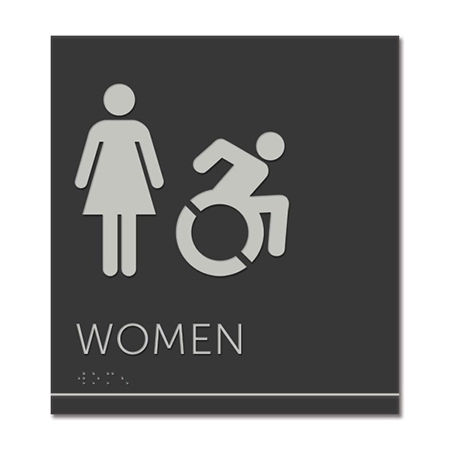 Women Sign w/Female & Dynamic ISA Symbols