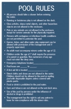 Arkansas Pool Rules Sign