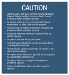 Arkansas Spa Rules Caution Sign