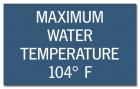 Arkansas Spa Water Temperature Sign