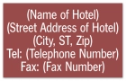 Business Center Information Sign