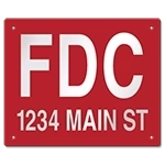 Fire Department Connection (FDC) Sign w/Location