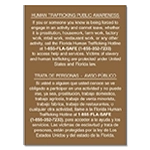 Florida Bilingual Human Trafficking Sign
