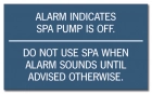Florida Spa Alarm Rules Sign