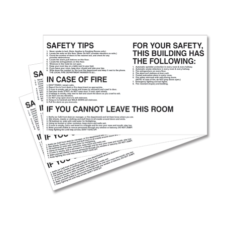 Georgia Required Safety Sign - Coated Paper - 3 Pack
