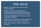 Idaho Pool Rules Sign