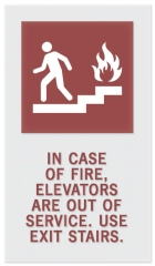 In Case of Fire, Elevators Are Out of Service... w/No Braille