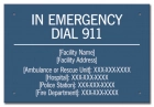 In Emergency Dial 911 Sign