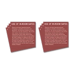 In-Room Safe Notice - 8 Pack