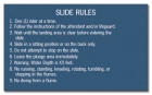 Indiana Water Slide Rules