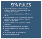 Iowa Spa Rules Sign