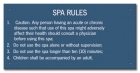 Missouri Spa Rules Sign