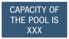 Montana Pool Capacity Sign