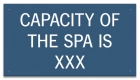 Montana Spa Capacity Sign