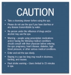 Montana Spa Rules Sign