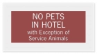No Pets Sign