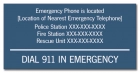 Ohio Emergency Phone Sign