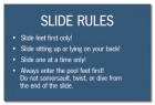 Oregon Waterpark Slide Rules Sign