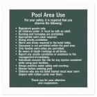 Pool Rules Sign