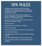 Prince Williams & Virginia Beach Spa Rules Sign