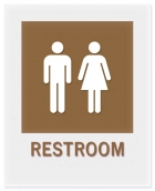 Restroom Sign w/Male & Female Symbols