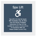 Spa Lift Rules w/Dynamic ISA Symbol - Large