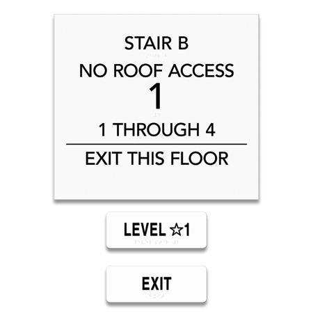 Stairwell ID (Exit Level) - Houston Code 4 or 5 Floors
