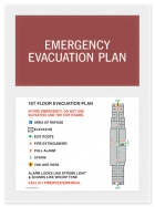 Standard Entrance Evacuation Plans - CA Compliant