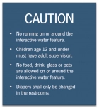 Utah Interactive Water Feature Caution Sign