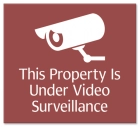 Video Surveillance Sign- Fiberbrite