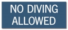 Virginia No Diving Sign