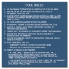 Washington Pool Rules Sign